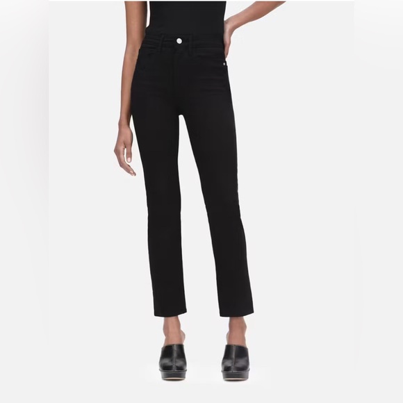 FRAME Denim Le High Straight in Film Noir size 27 - Picture 5 of 15
